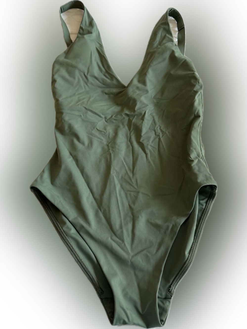 Everlane ReNew Olive Green Swim Piece